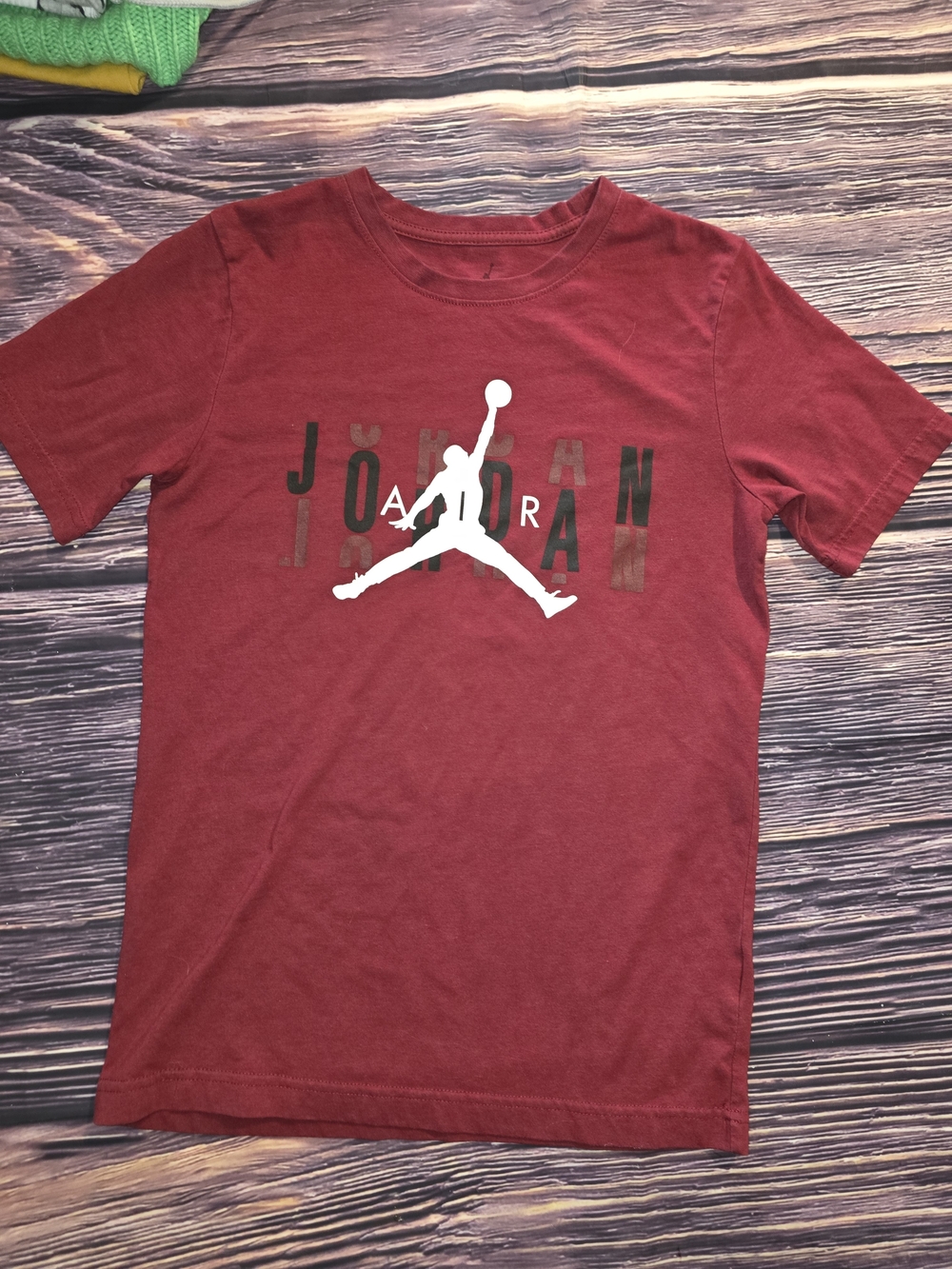 Jordan Kids Red Short-Sleeve Tee with White Jumpman Graphic